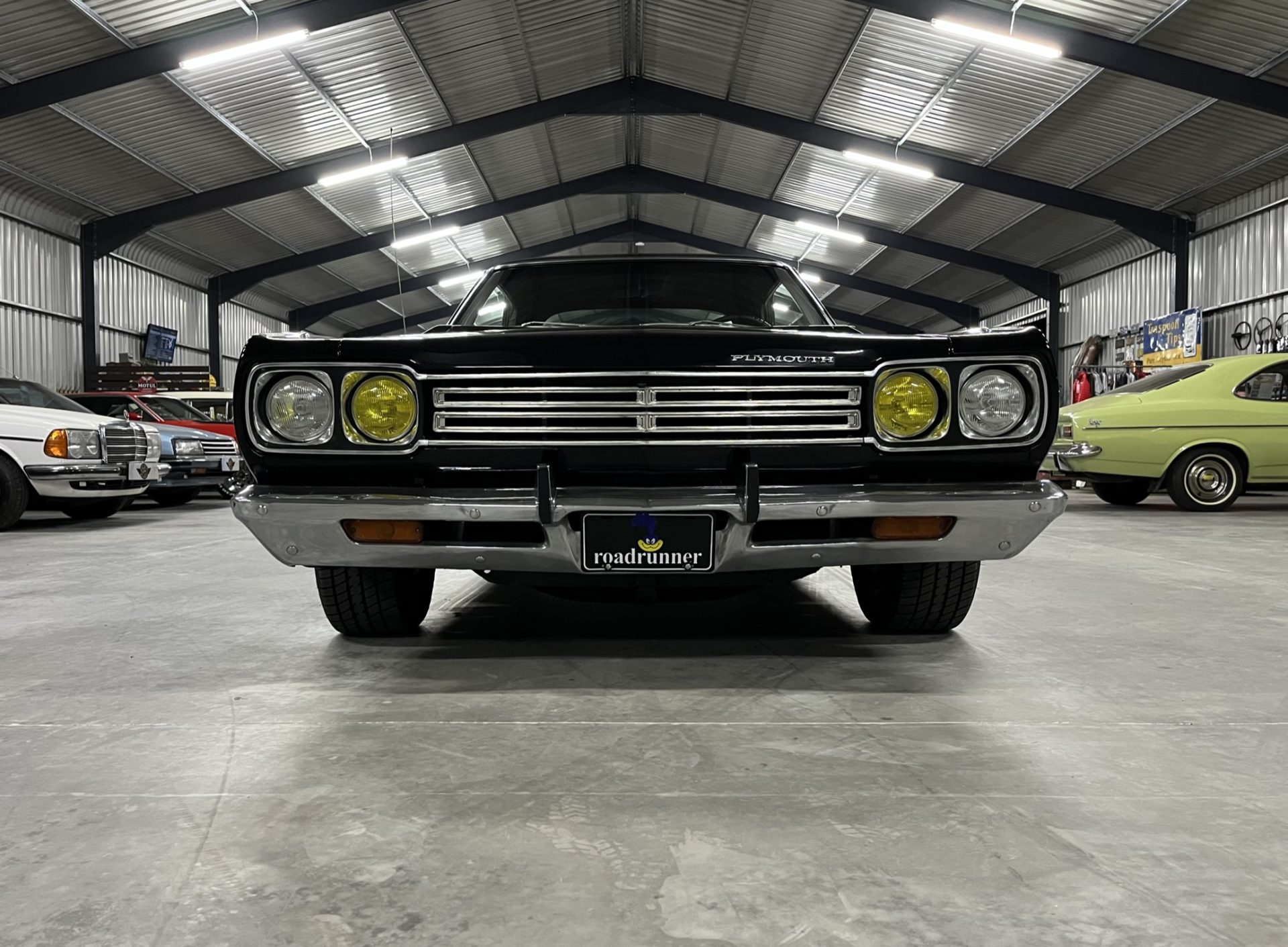 restored heritage sports car