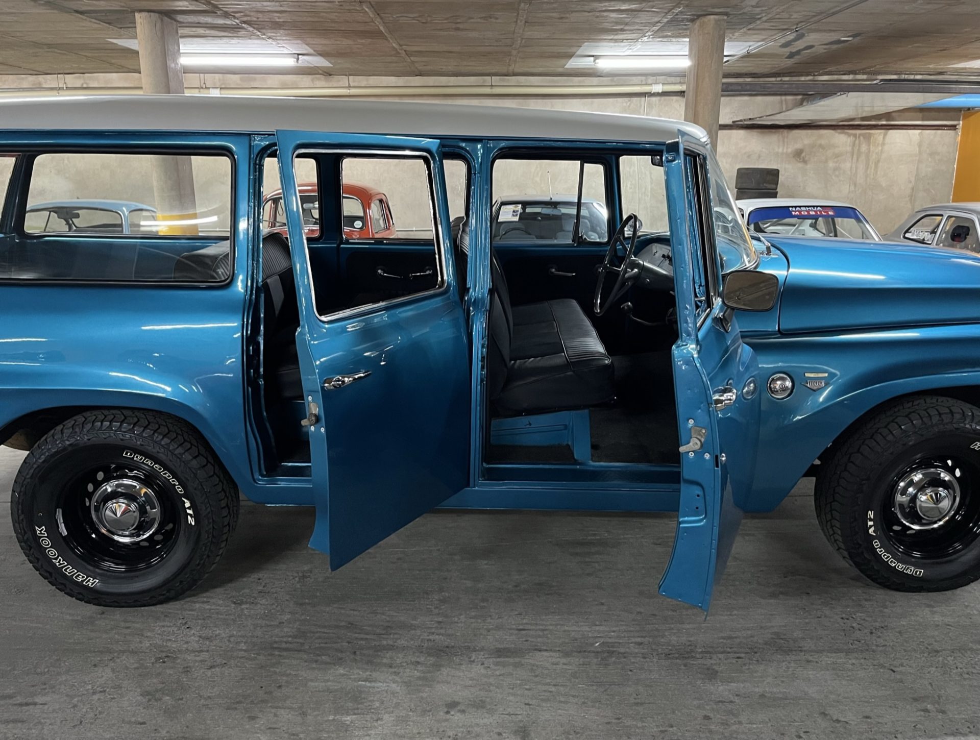 South African classic car showroom