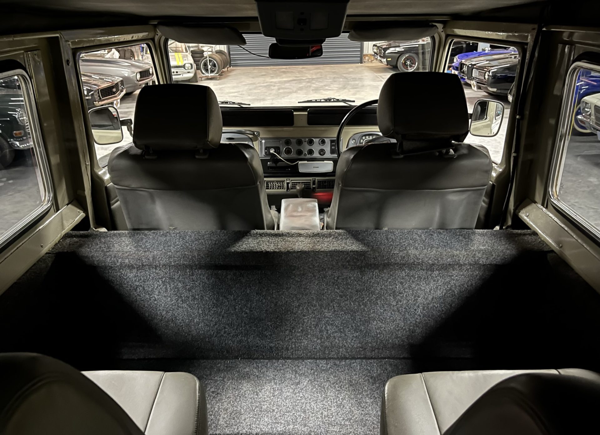 South African classic car showroom