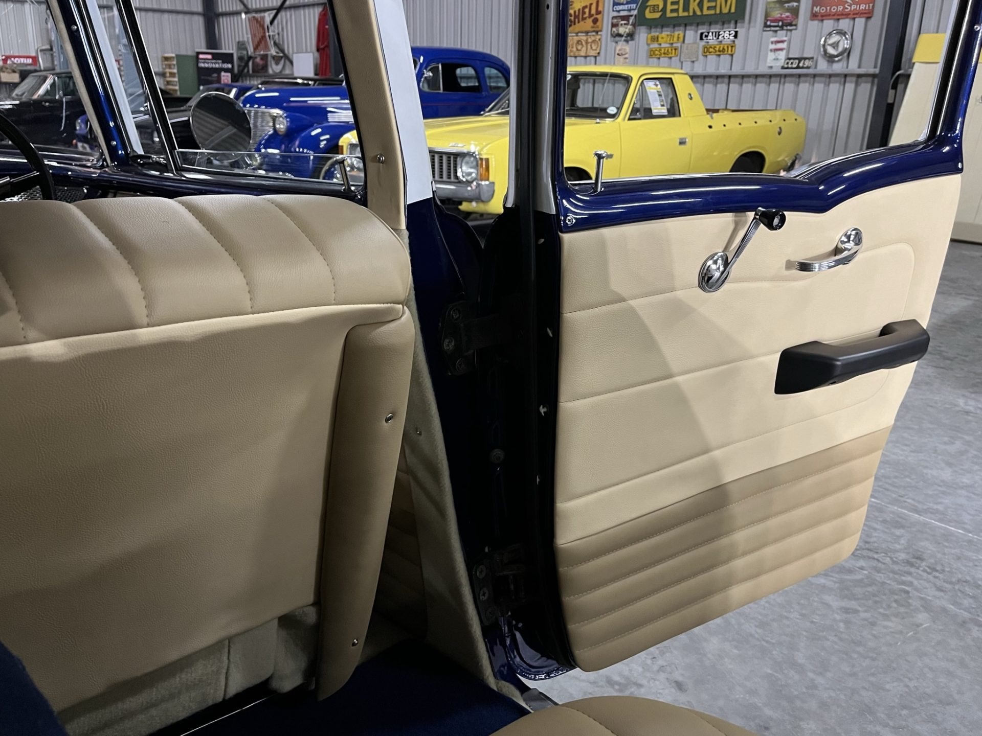 South African classic car showroom