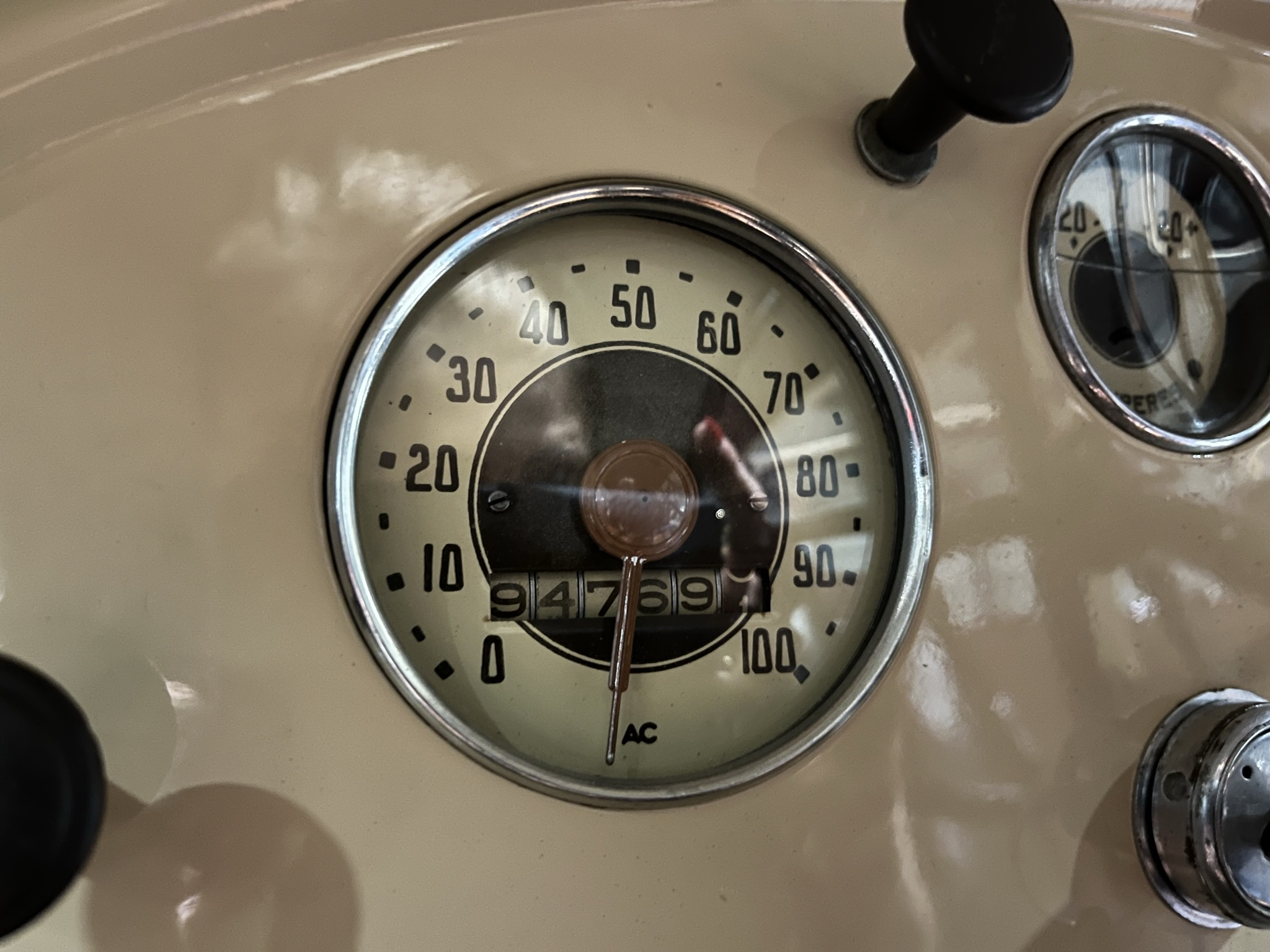 restored heritage sports car