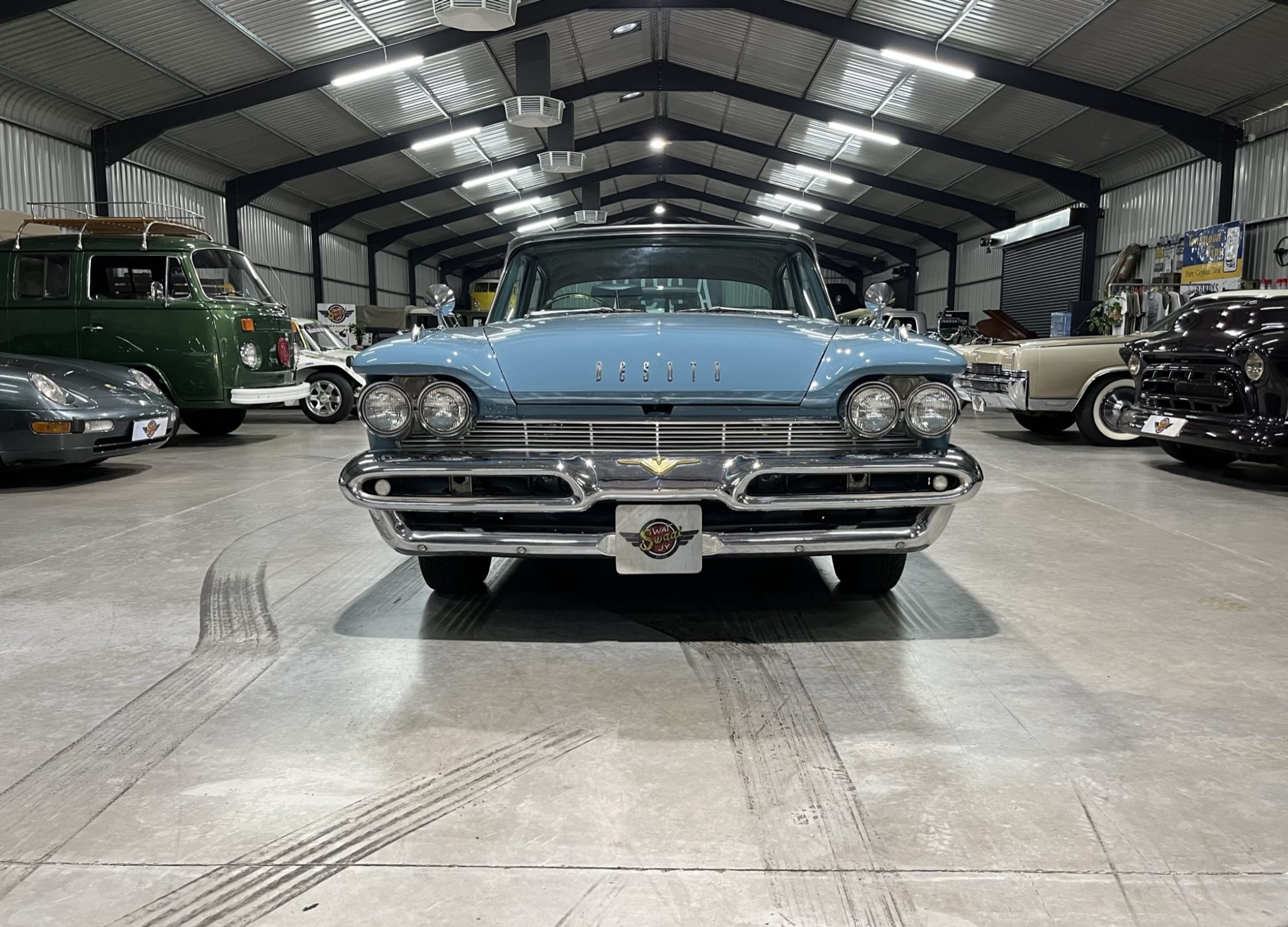 restored heritage sports car