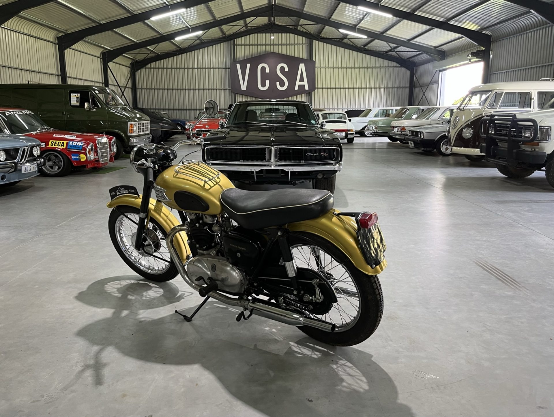 South African classic car showroom