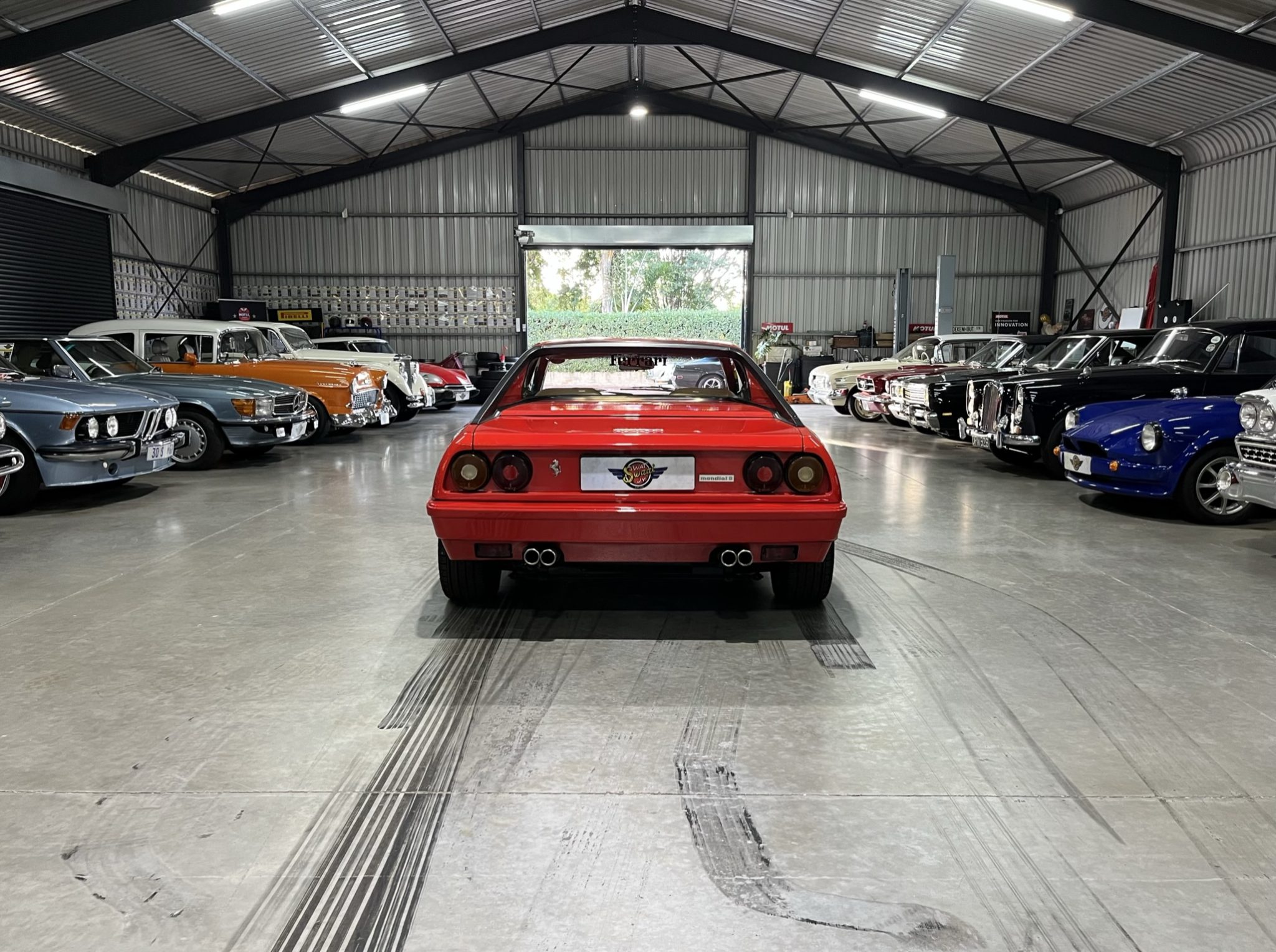 rare classic automobile showroom