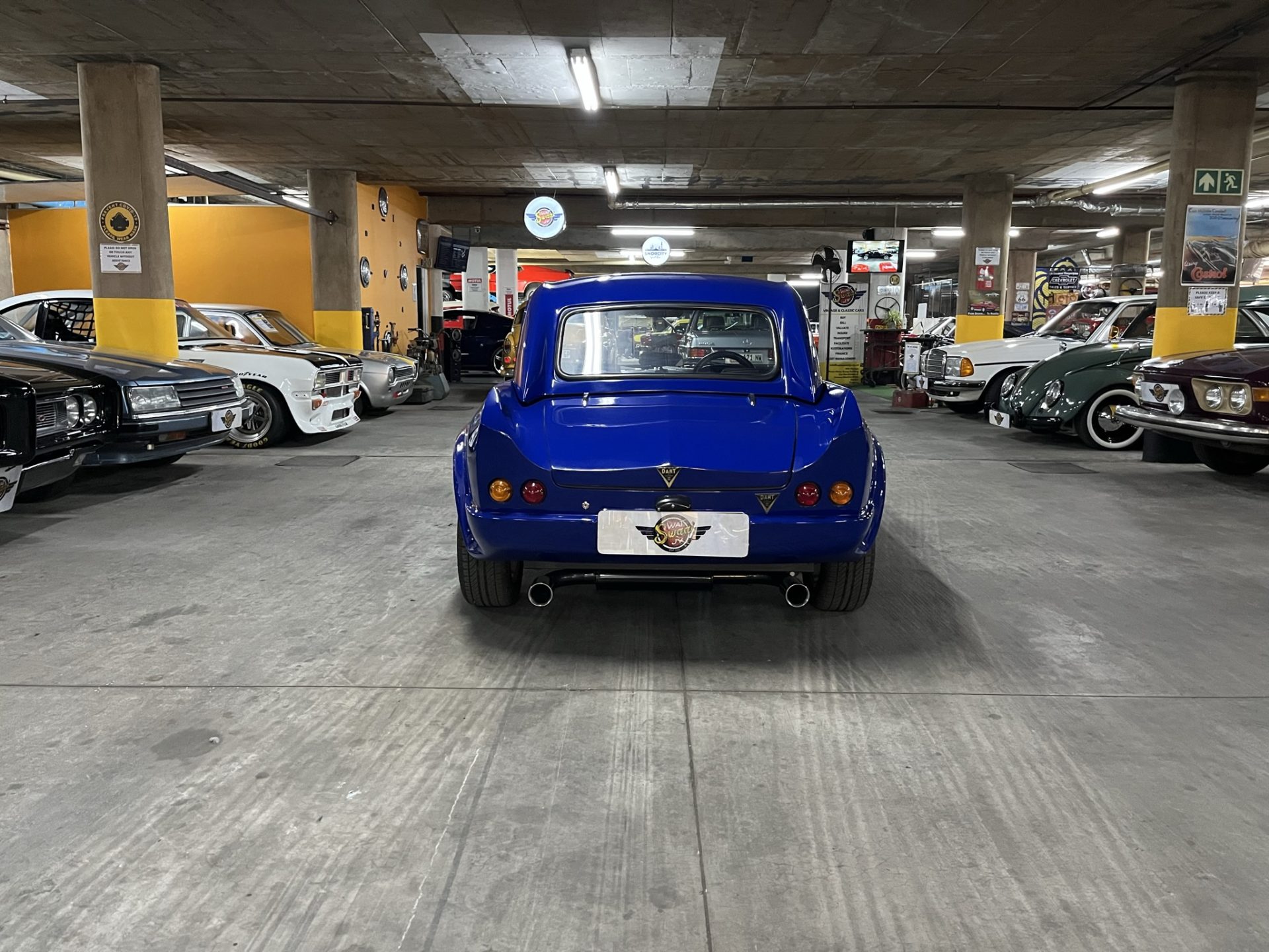 restored heritage sports car