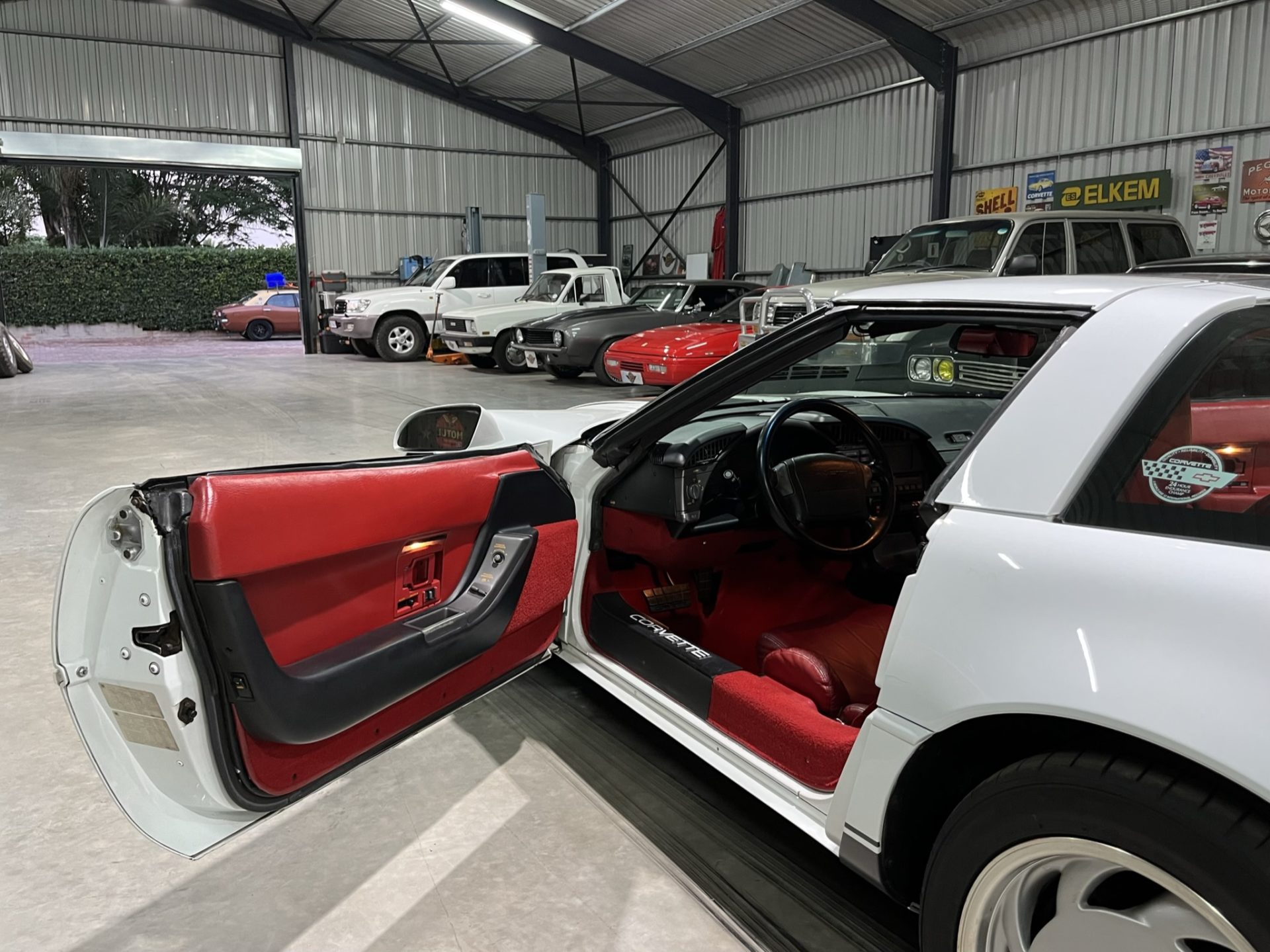 South African classic car showroom