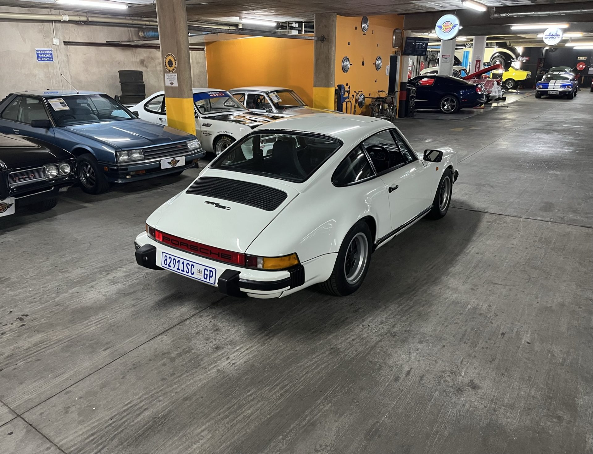 South African classic car showroom