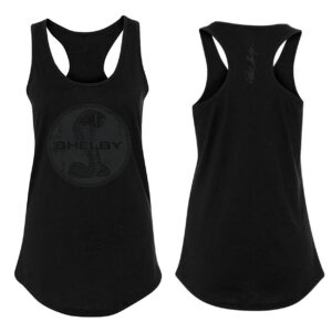 Ladies Black Vest Snake Circle
