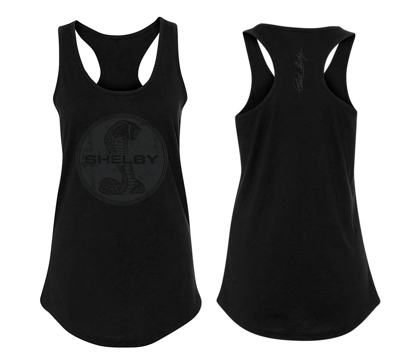 Ladies Black Vest Snake Circle