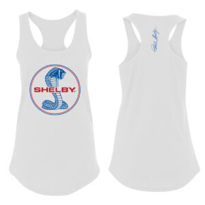 Ladies White Vest Snake Circle