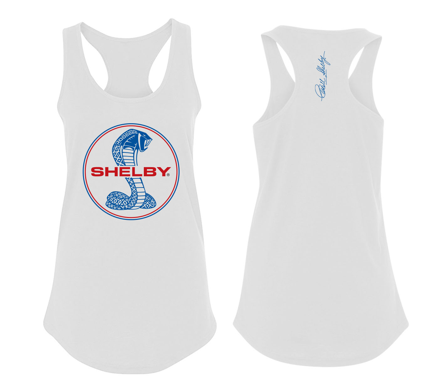 Ladies White Vest Snake Circle