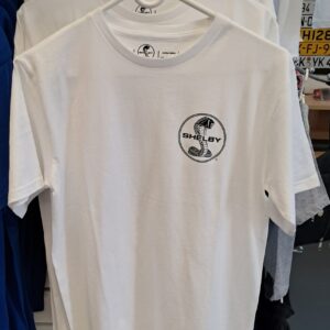 white with black logo